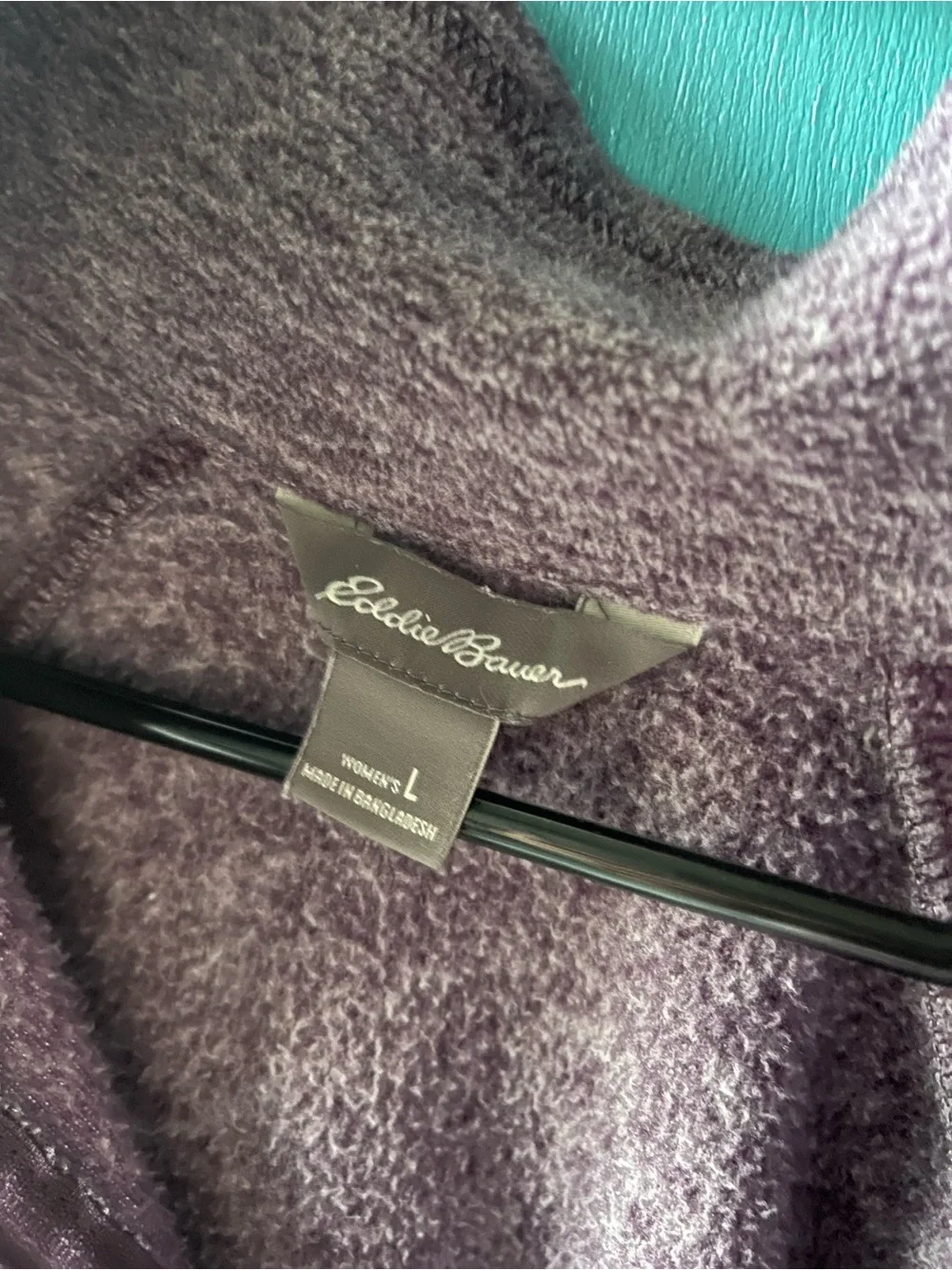 Eddie Bauer Purple Quarter-Zip Pullover